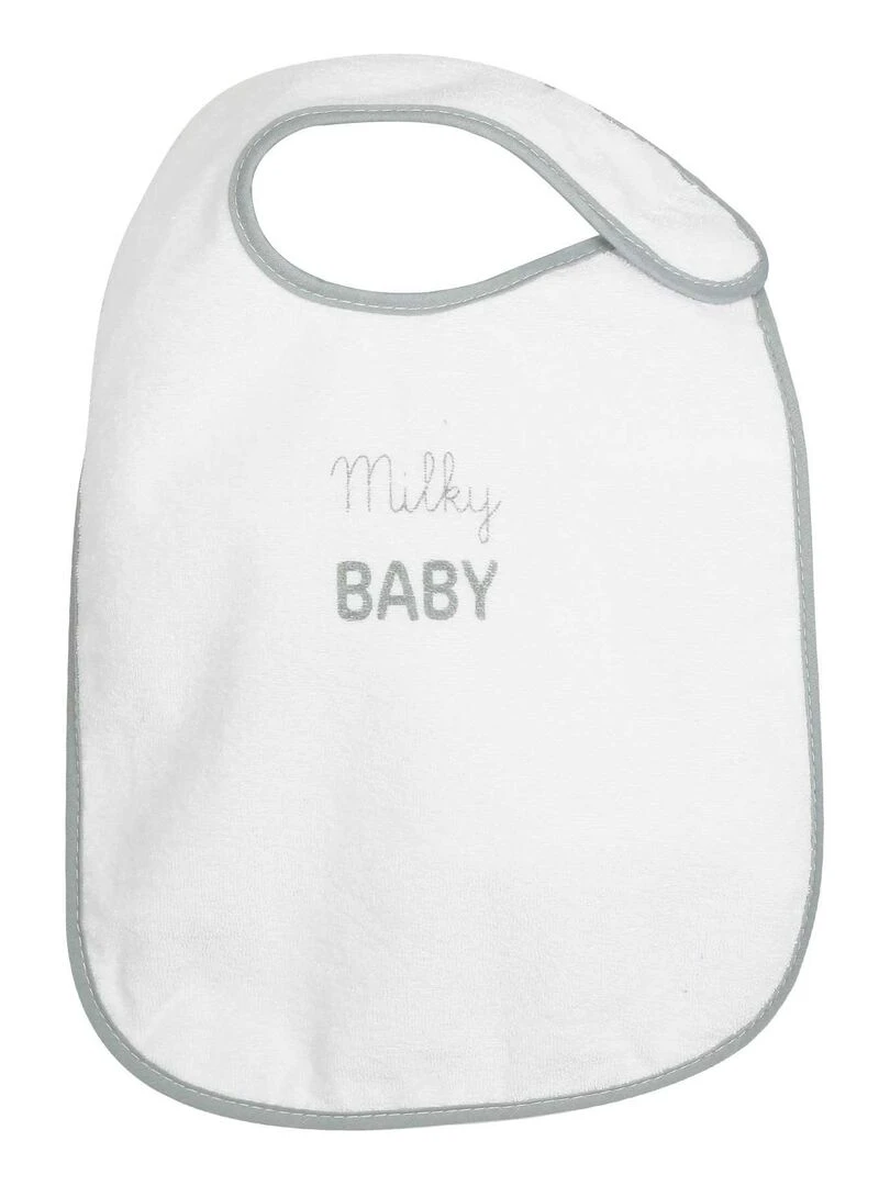 Lot de 5 bavoirs Milky baby   Gris