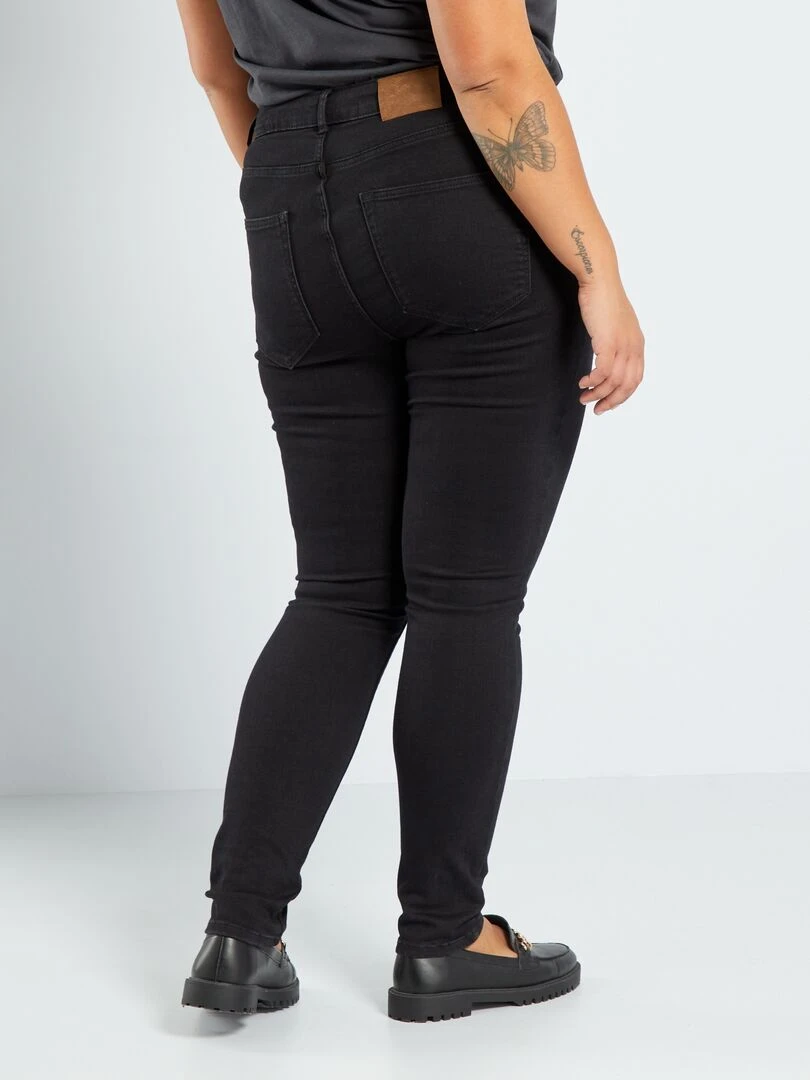 Pantalon skinny stretch   5 poches   L30   Noir