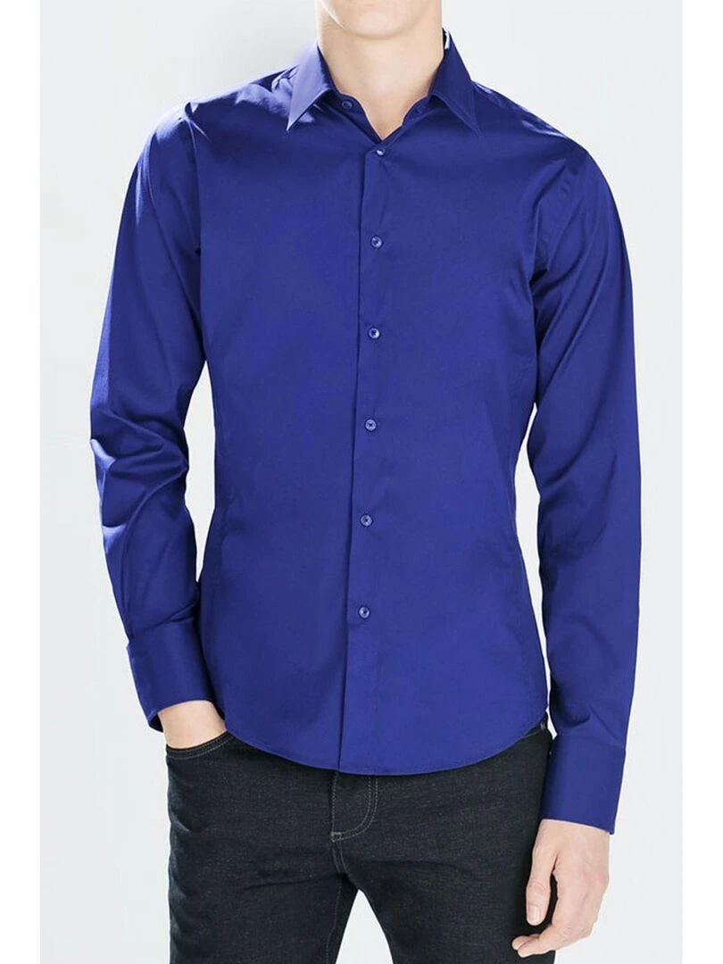 Chemise regular Kebello Bleu