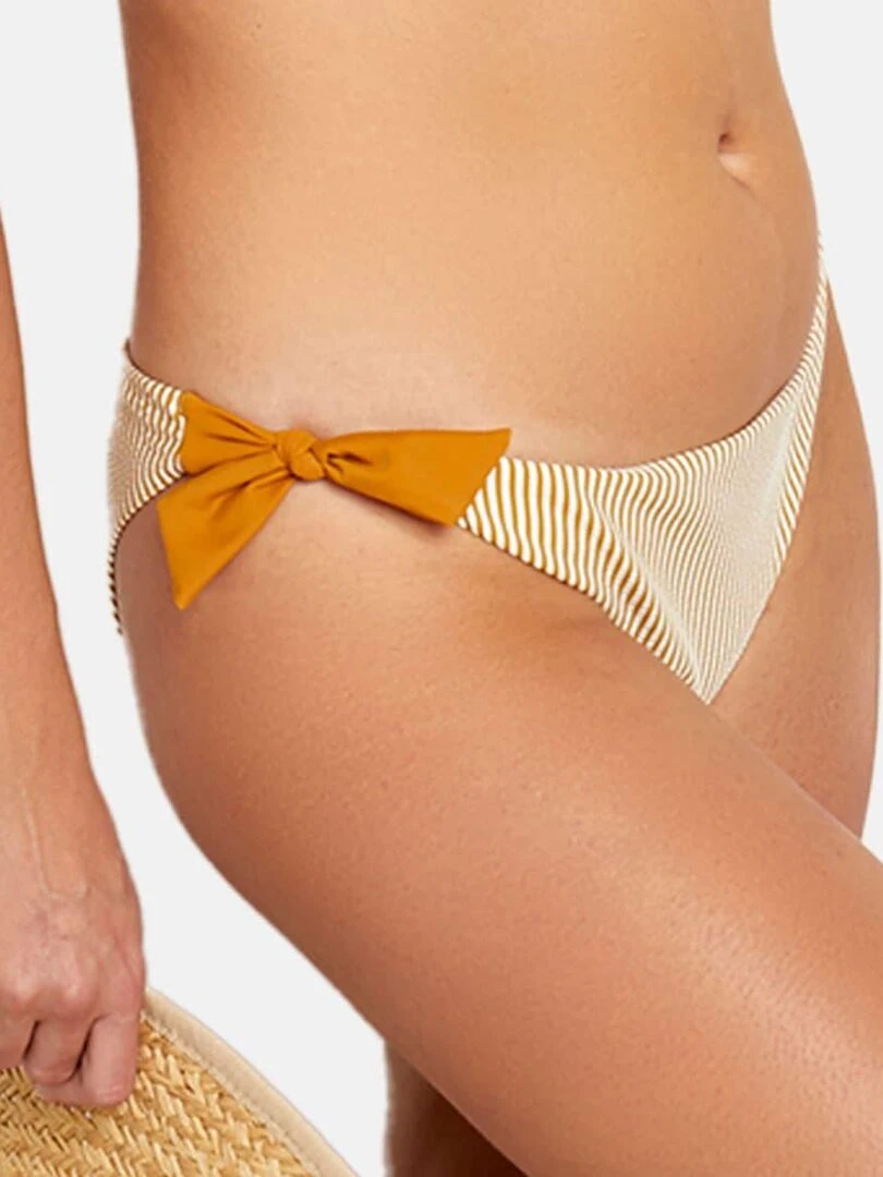 Slip de bain forme tanga SABLE Brigitte Bardot Bain Marron