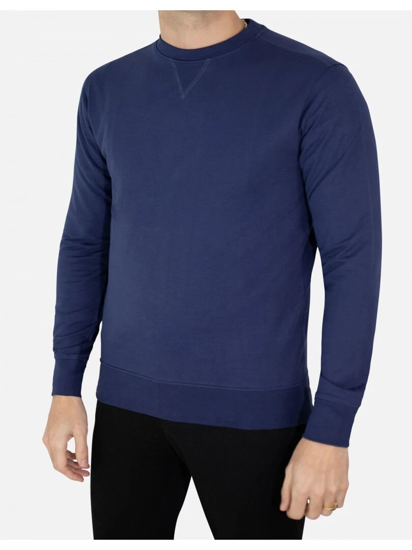 Sweat col rond Kebello Bleu