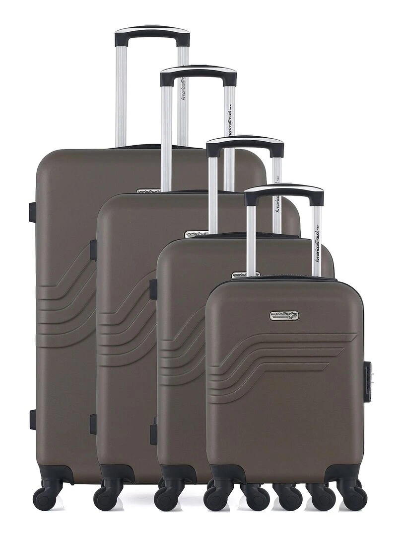 AMERICAN TRAVEL SET DE 4 QUEENS M Marron