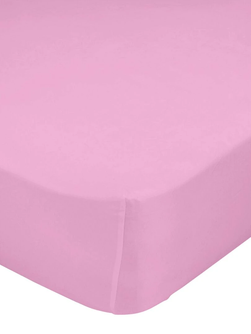 Drap housse Basic "Happyfriday" Rose