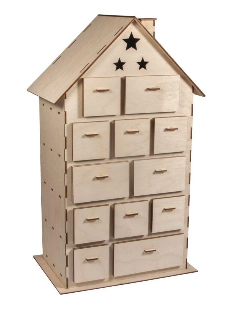 Calendrier de l'avent maison à construire 25 5 x 17 5 cm N/A