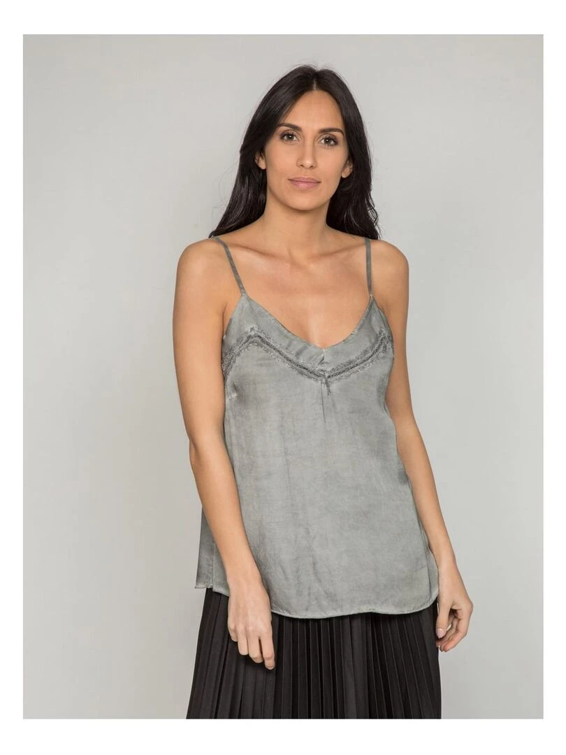 Caraco satin FIGARI Gris