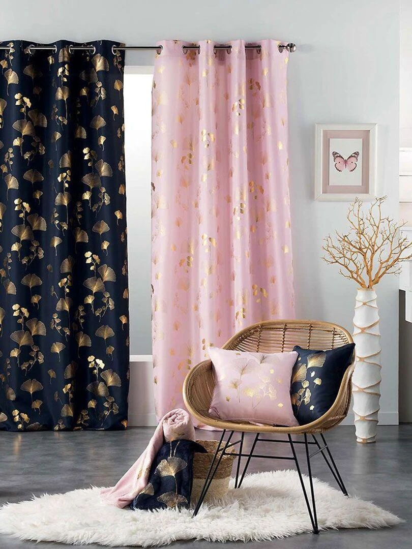 Coussin déco Bloomy rose   Rose