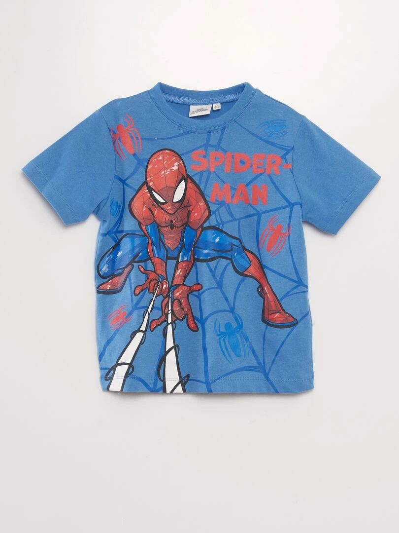 Pyjama short 'Spiderman'   2 pièces   Bleu