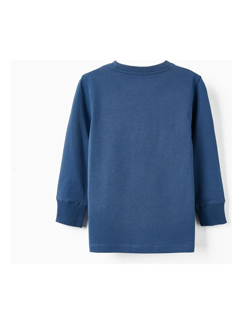T shirt à manches longues pour garçon 'Nature Growing' manches longues Bleu foncé