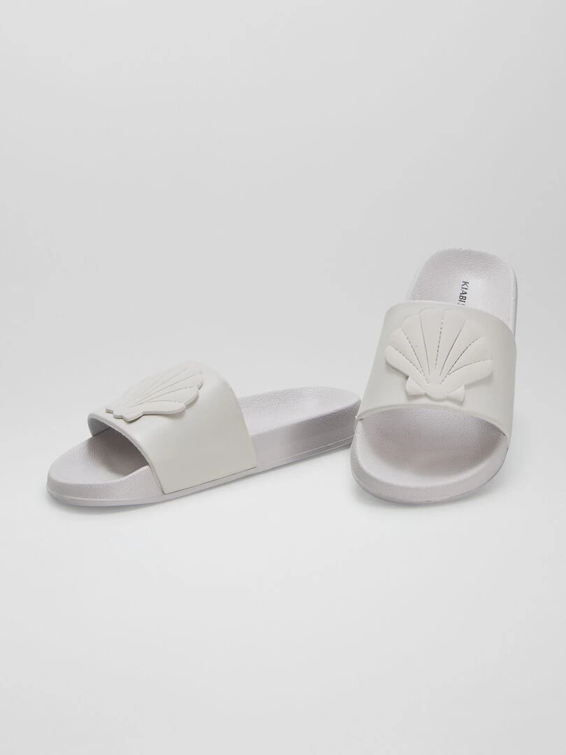 Claquette de plage 'coquillage'   Beige