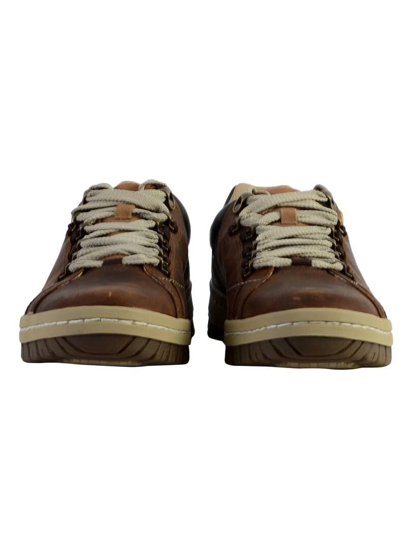 Basket Caterpillar Cuir Apa Oxford   Beige