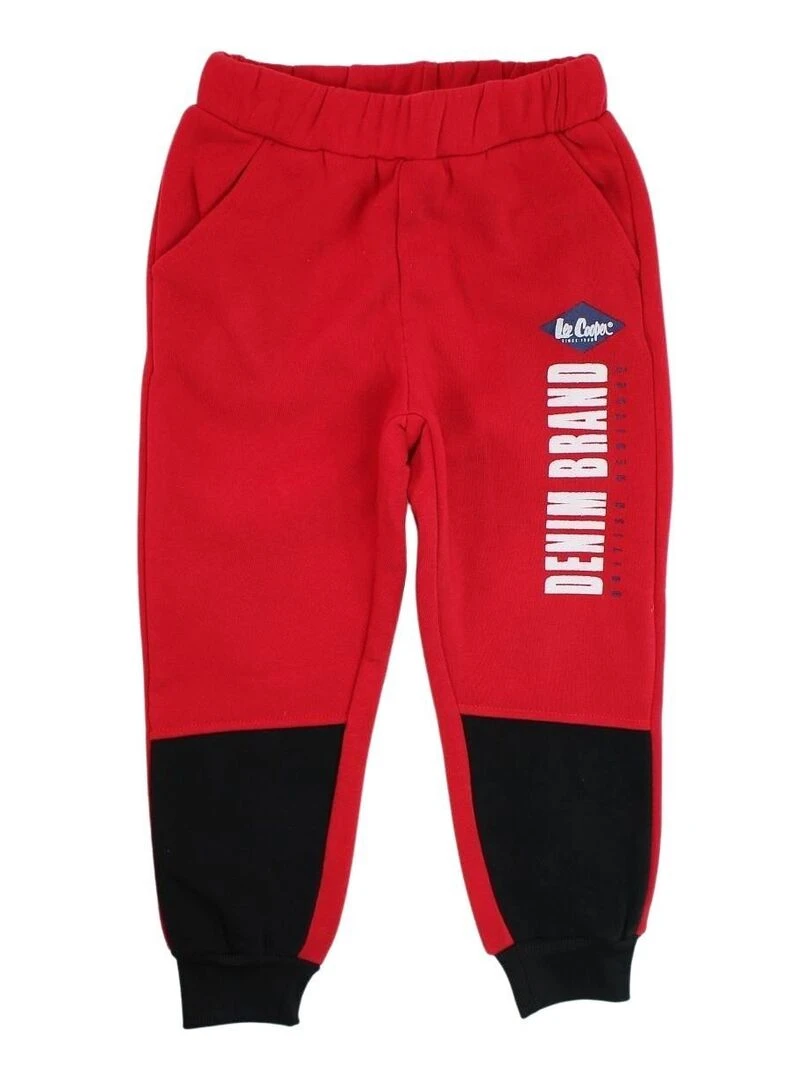 Lee Cooper   Ensemble Veste sweat pantalon garçon Imprimé Lee Cooper   Rouge