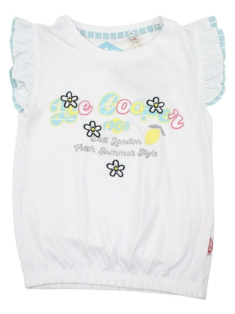 Lee Cooper Ensemble T shirt short fille Imprimé Lee Cooper Bleu