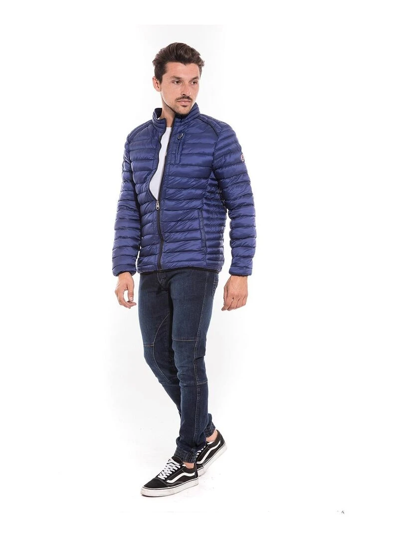 Doudoune légère col officier ZABROK   Bleu roi