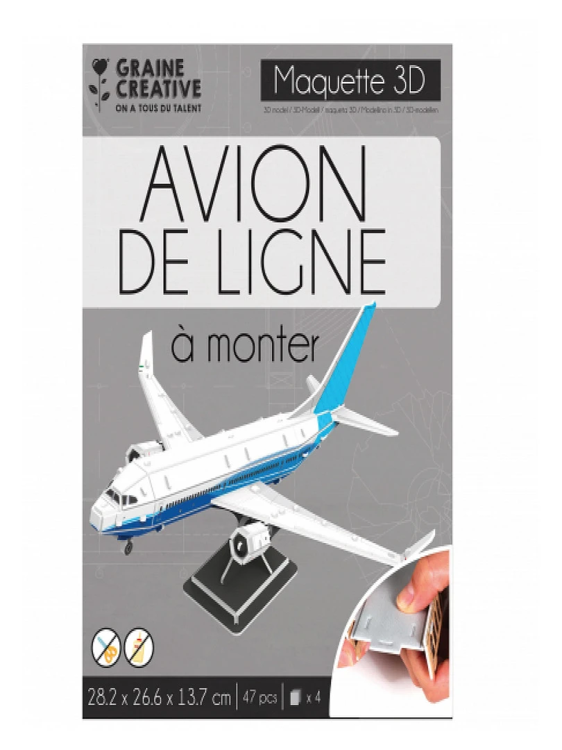PUZZLE MAQUETTE AVION DE LIGNE N/A