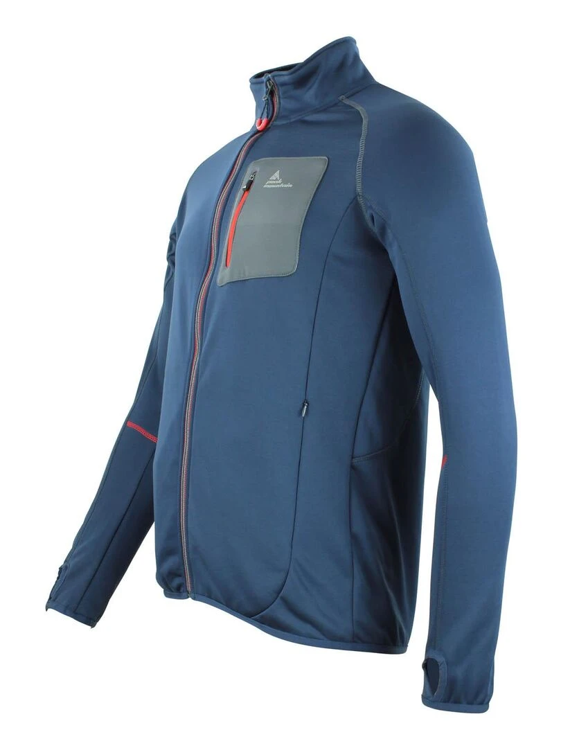 Blouson polarshell homme CEMARO   PEAK MOUNTAIN   Bleu marine
