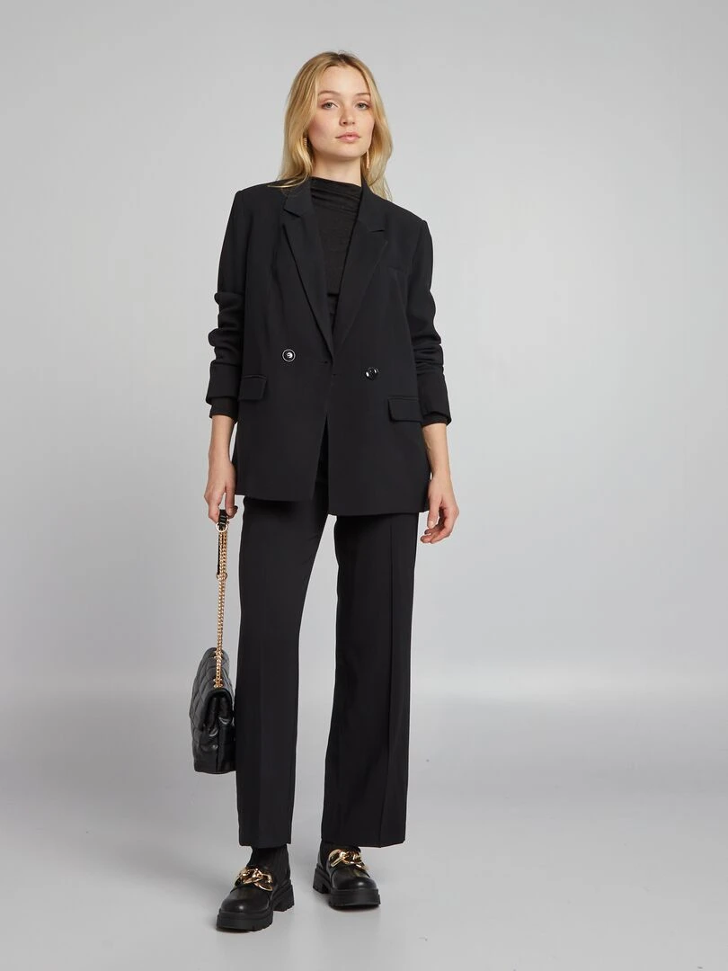Veste de tailleur longue Noir