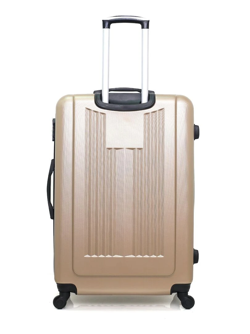 HERO   VALISE GRAND FORMAT ABS LIPARI B  75 CM 4 ROUES   Beige