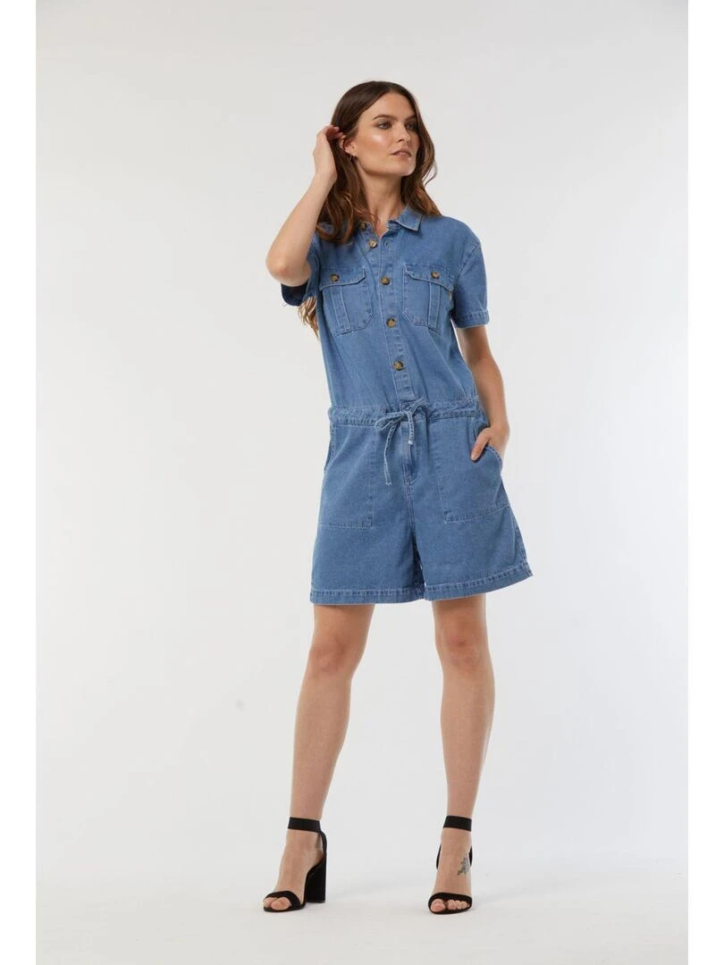 Lee Cooper Combinaison manches courtes coton regular TUXIE Bleu