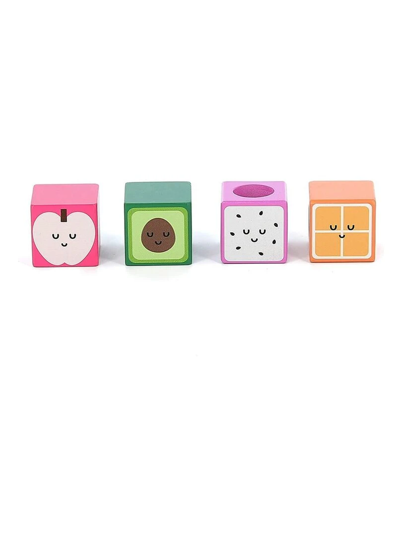 Cubes sonores en bois : fruits   Andy Westface   N/A