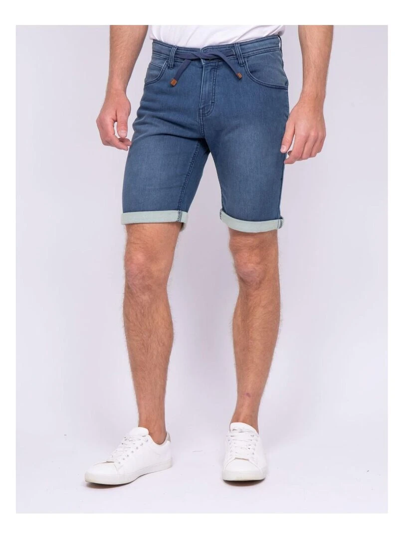 Bermuda en jean BRICO Bleu clair