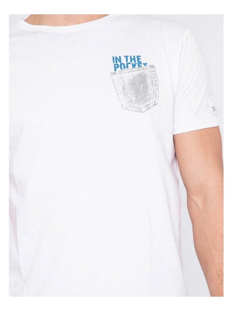 T shirt coton organique NAMPTY   Blanc