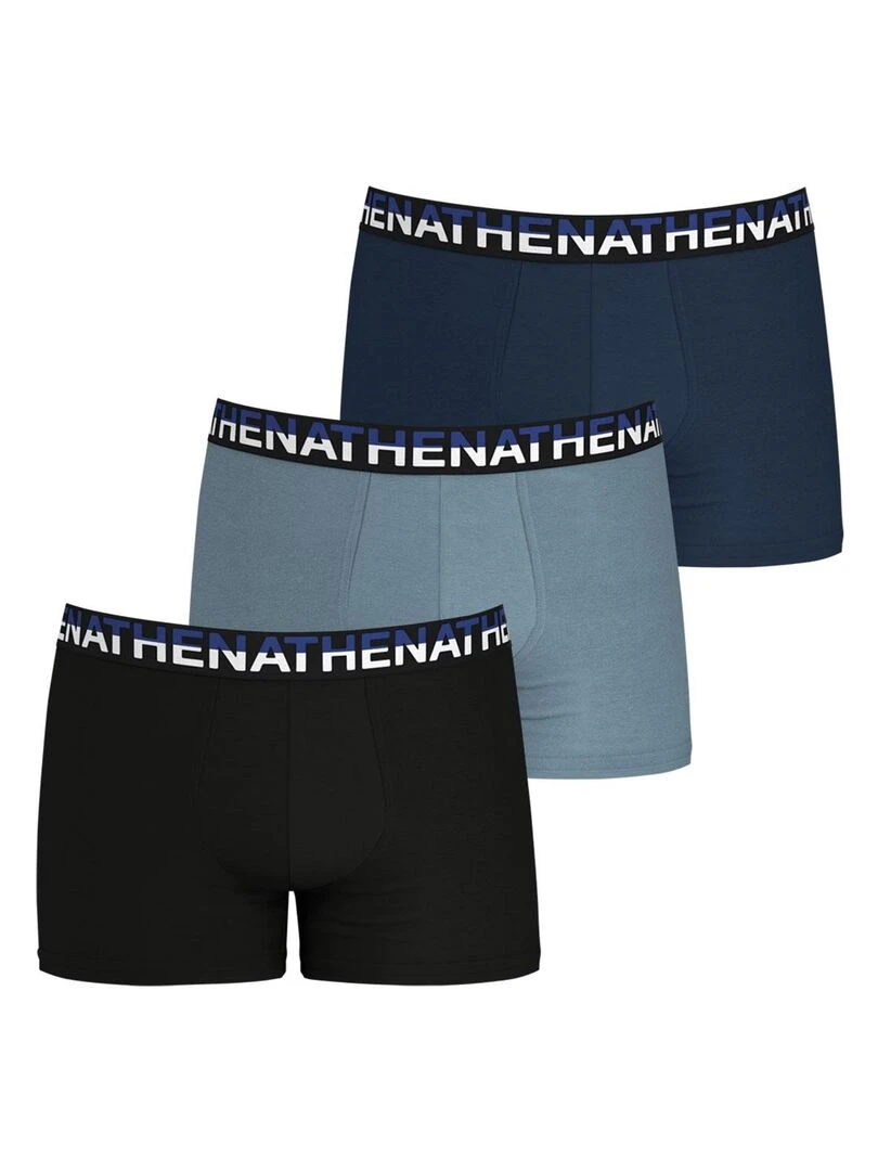 Lot de 3 boxers homme Eco Pack Noir Gris Bleu