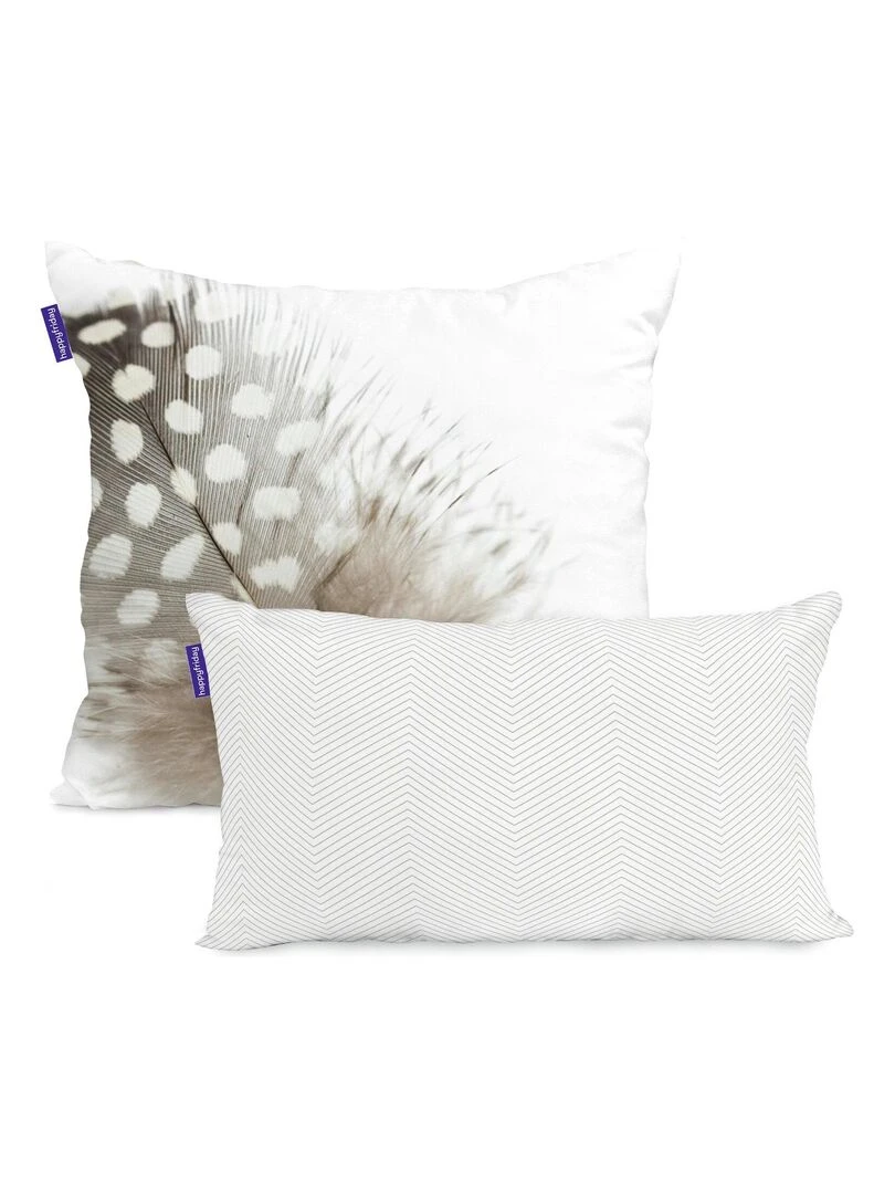 Housse de coussin Light "Happyfriday" Blanc