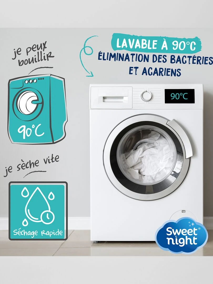 Protège matelas imperméable   blanc