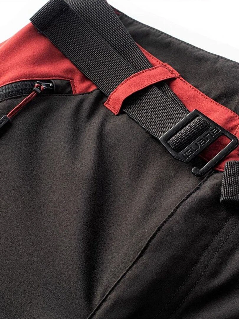Iguana   Pantalon de randonnée AVILO   Noir Rouge