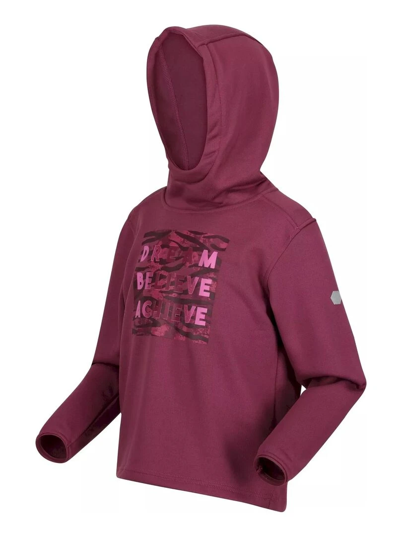 Regatta   Sweat à capuche DREAM BELIEVE ACHIEVE   Rouge pourpre