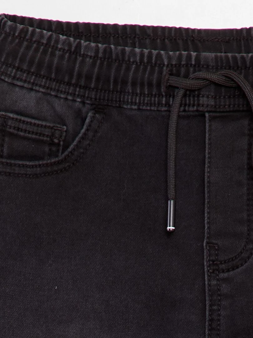 Bermuda en jean stretch   Noir