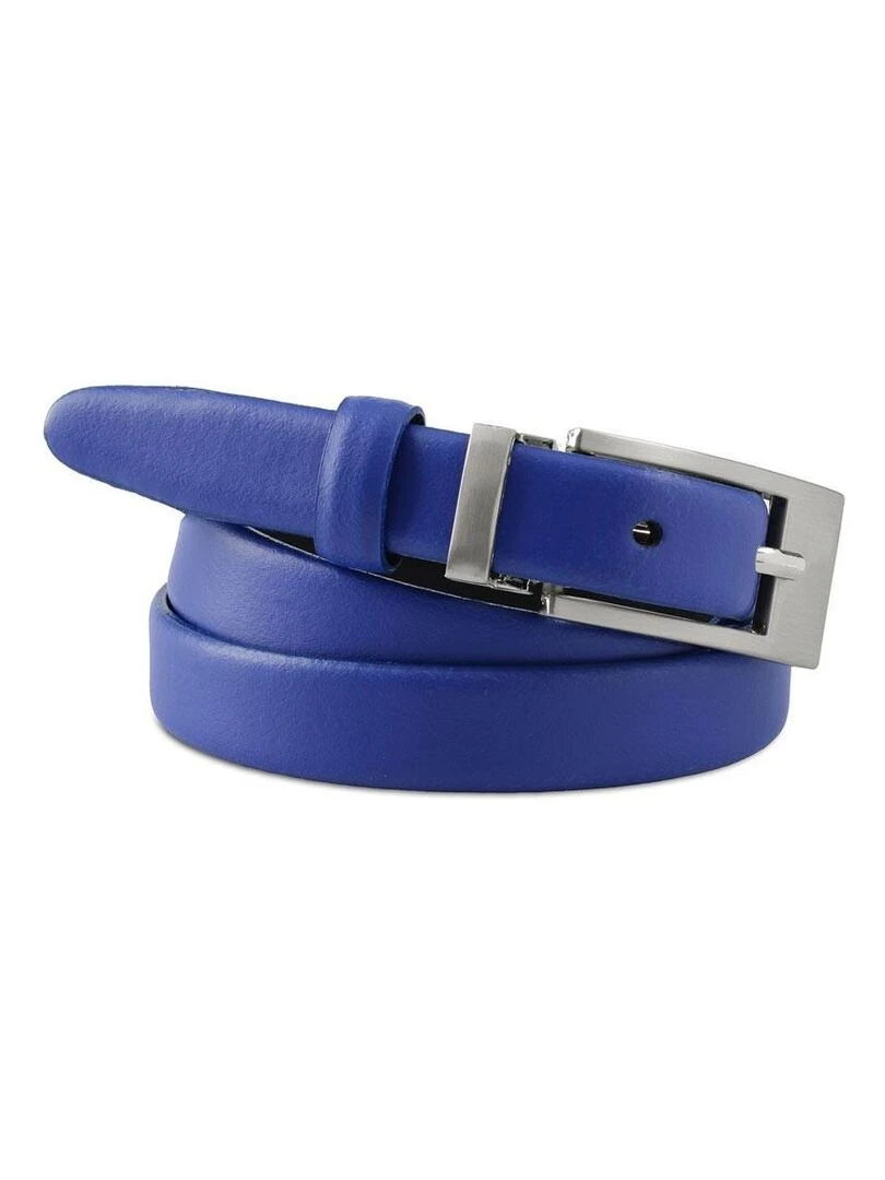 Ceinture Plein Cuir Féliane   Fabrication UE   Bleu marine