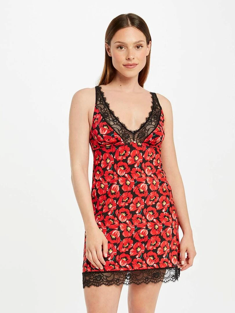 Nuisette FLAVIE Morgan Noir Rouge