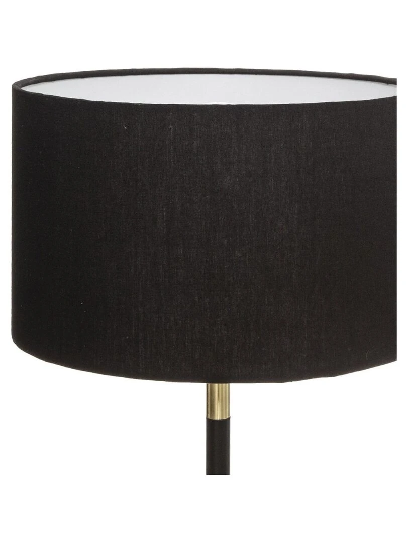 Lampe droite Jule noir doré H42   Noir