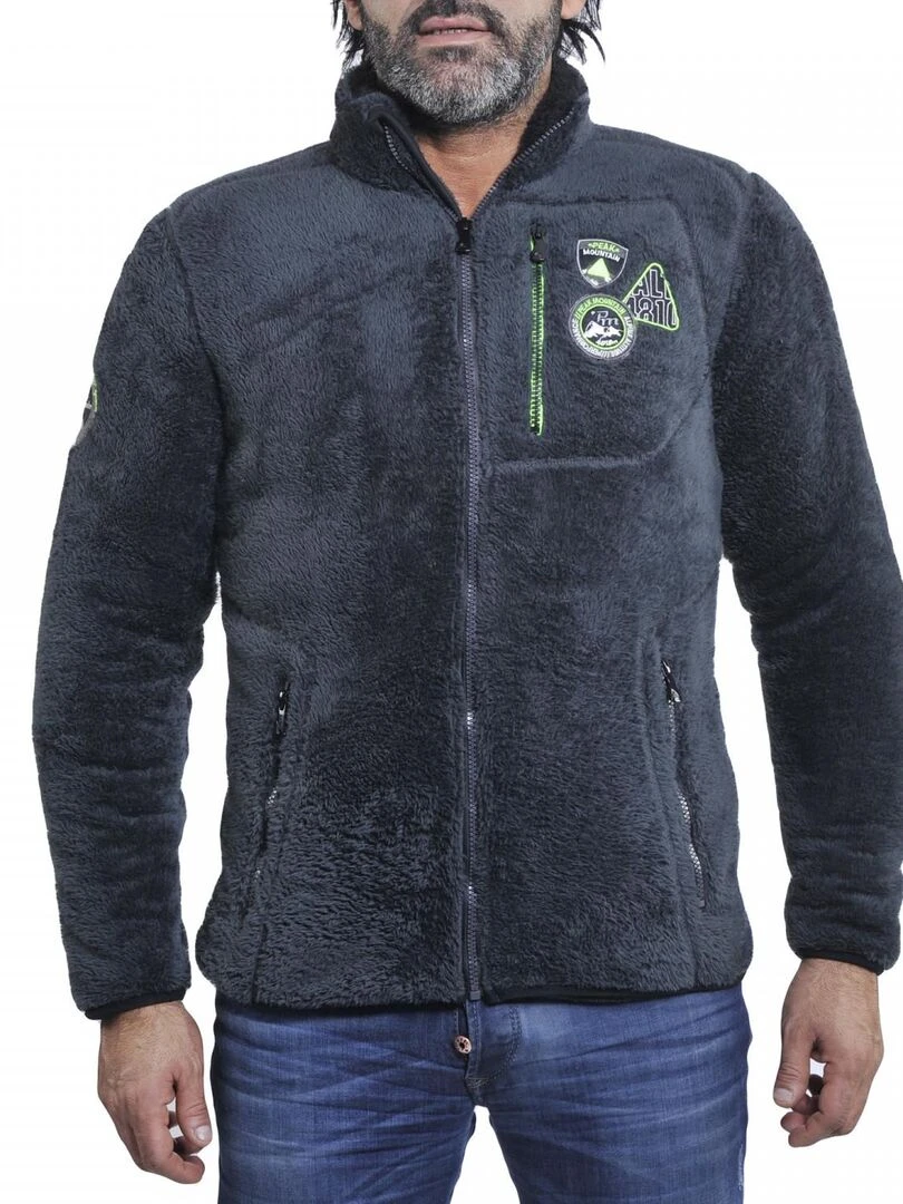 Blouson polaire homme CAVIAN PEAK MOUNTAIN Gris