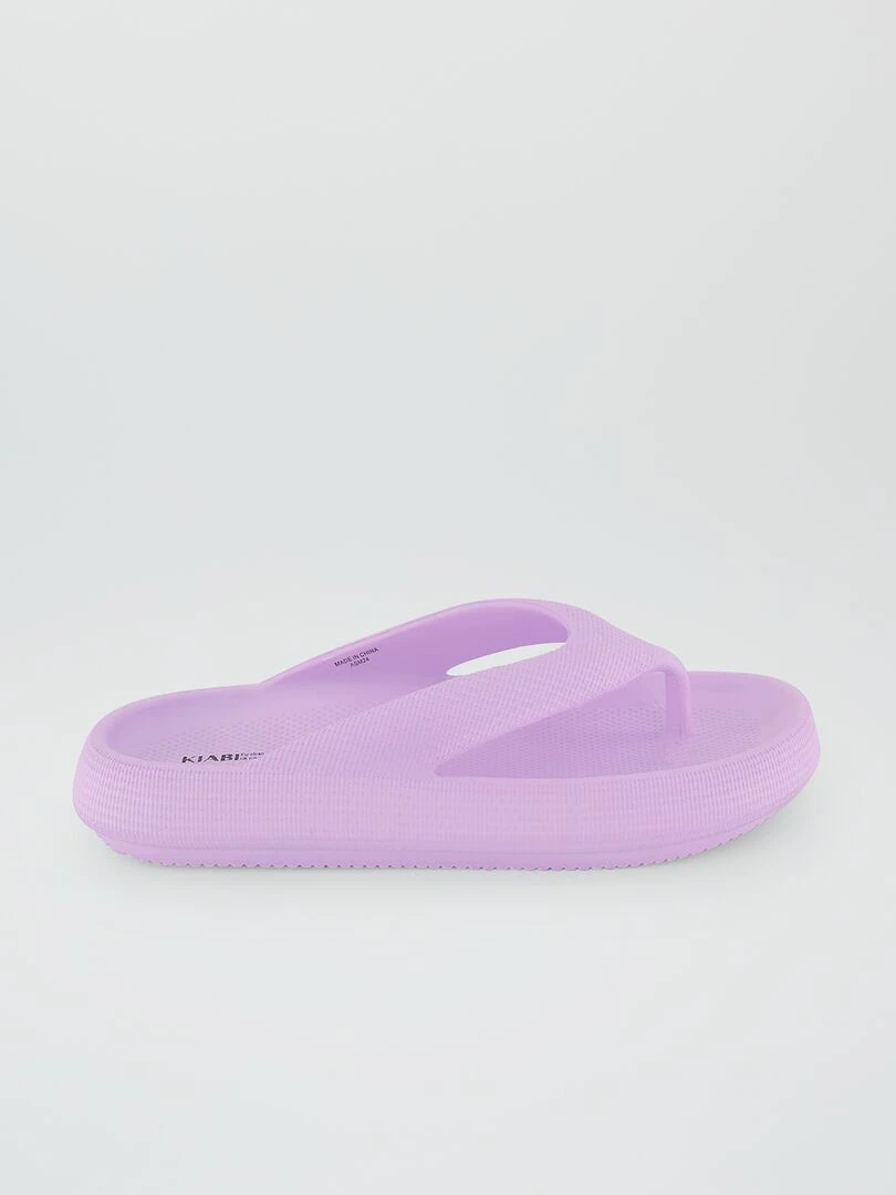 Tongs à semelles épaisses Violet