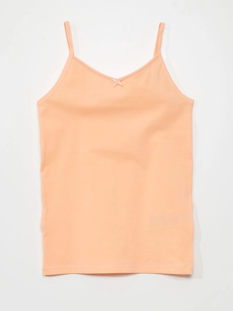 Lot de 2 débardeurs en coton stretch Violet