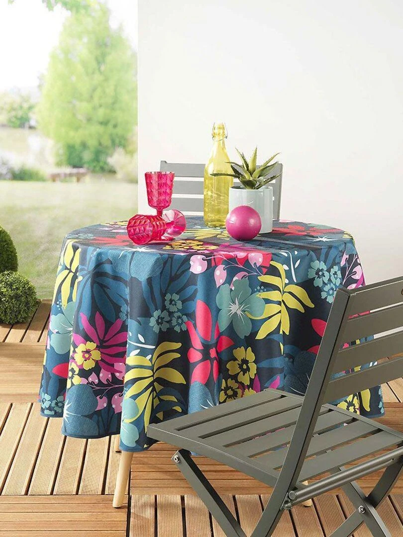 Nappe ronde Hawai Multicolore