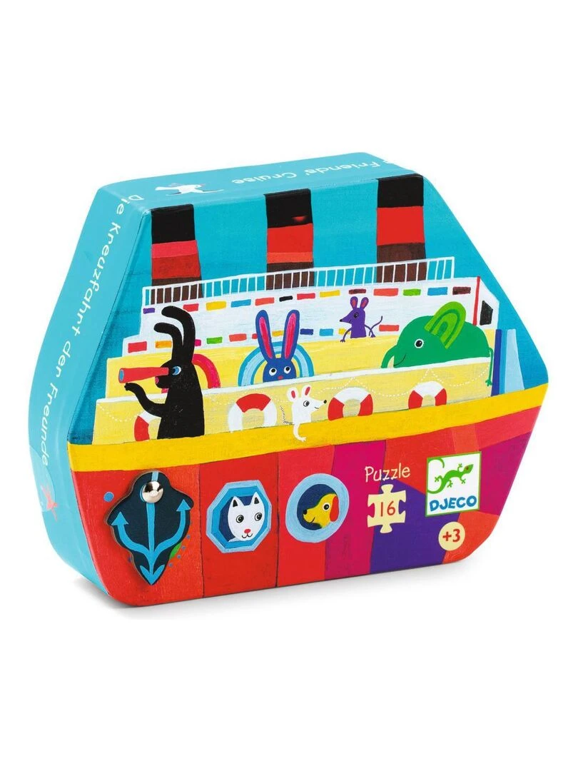 Puzzles silhouettes La croisière des amis 16 pcs N/A