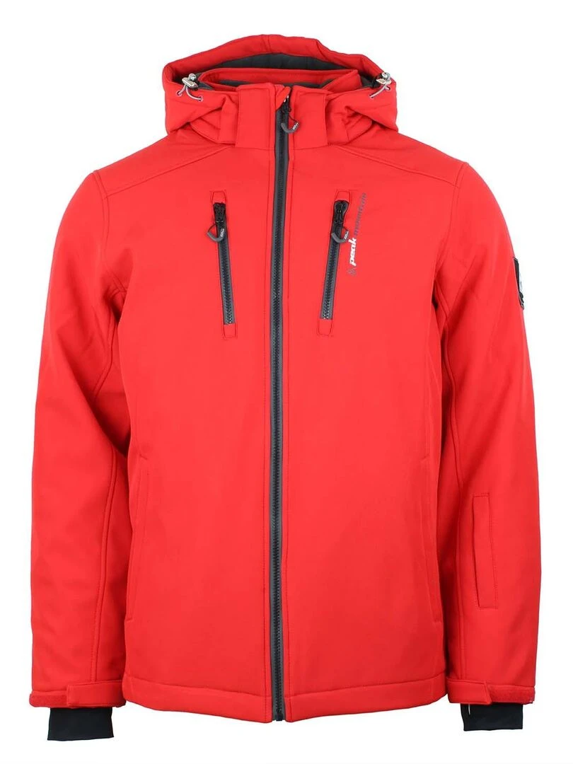 Blouson softshell homme CANADI PEAK MOUNTAIN Rouge