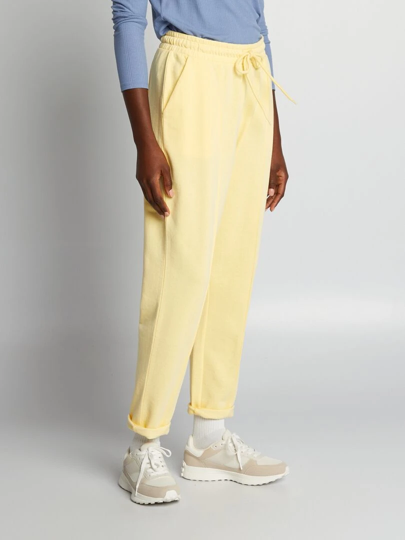 Jogging en molleton   Jaune