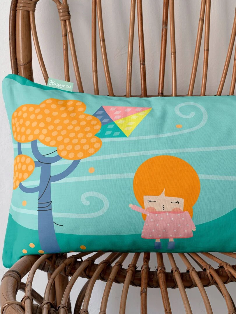 Housse de coussin Kite "Happyfriday" Blanc