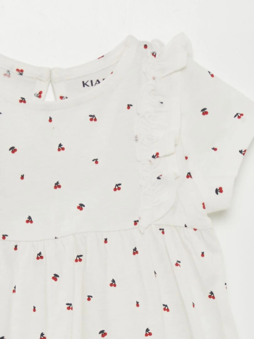 Robe à motif   Rose