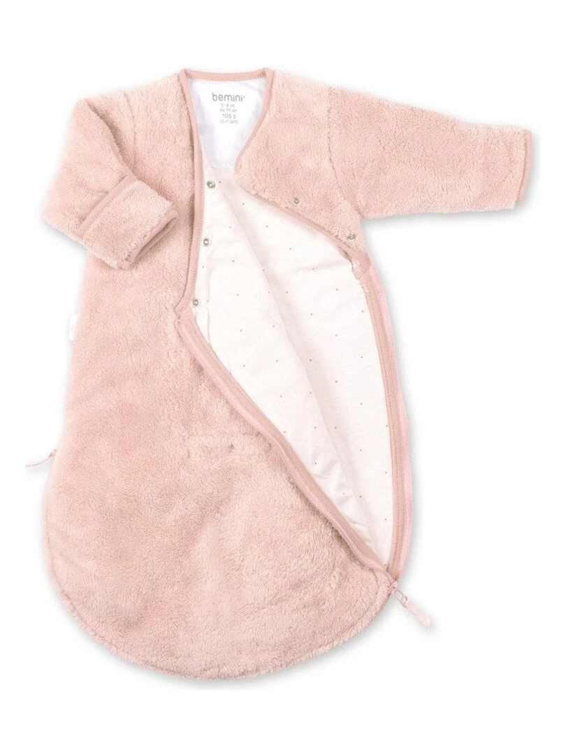 Bemini Gigoteuse avec moufles Softy et jersey Rose clair
