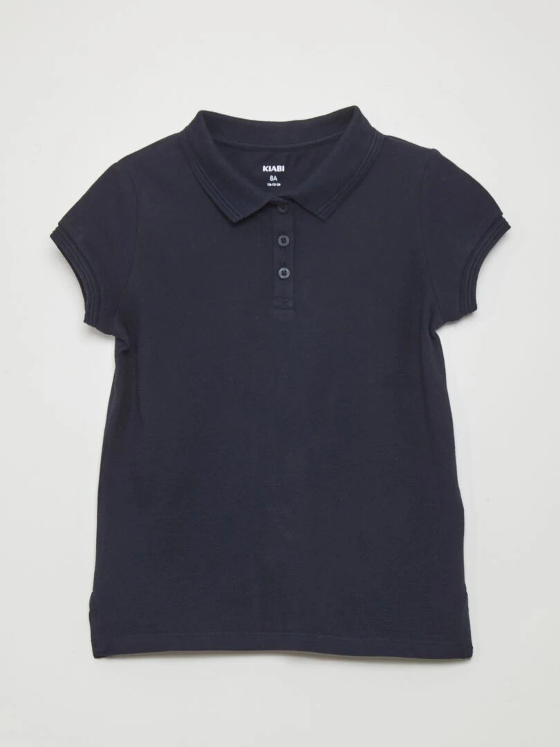 Polo manches courtes Bleu