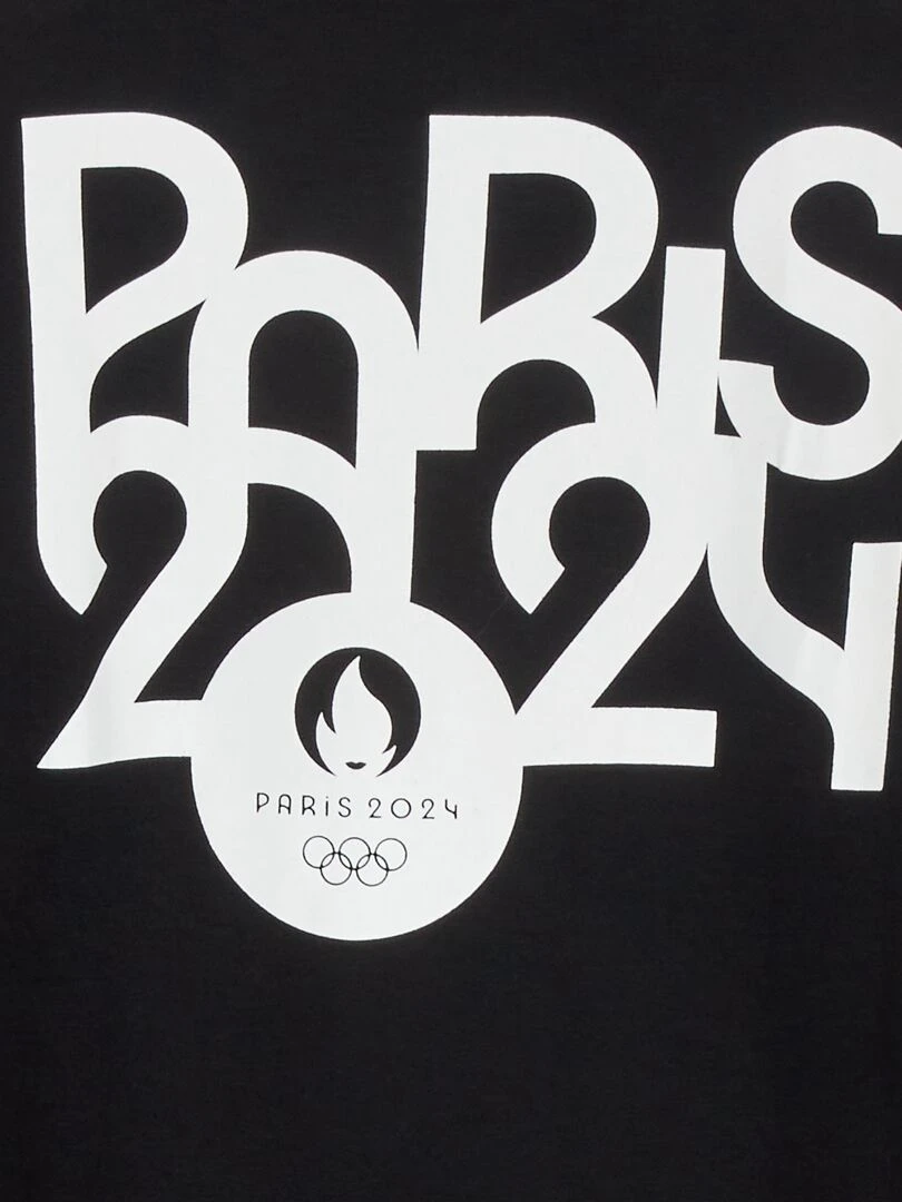 Sweat en molleton   Paris 2024   Noir