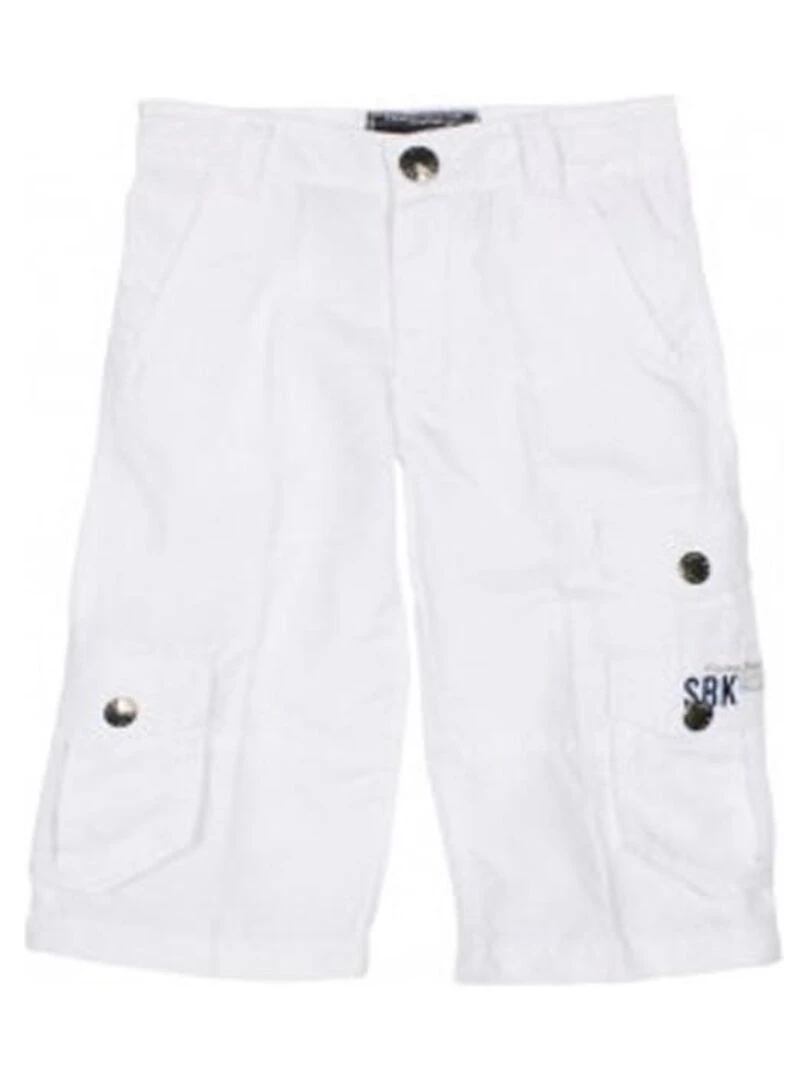 Bermuda garçon ECOFIB SRK Blanc
