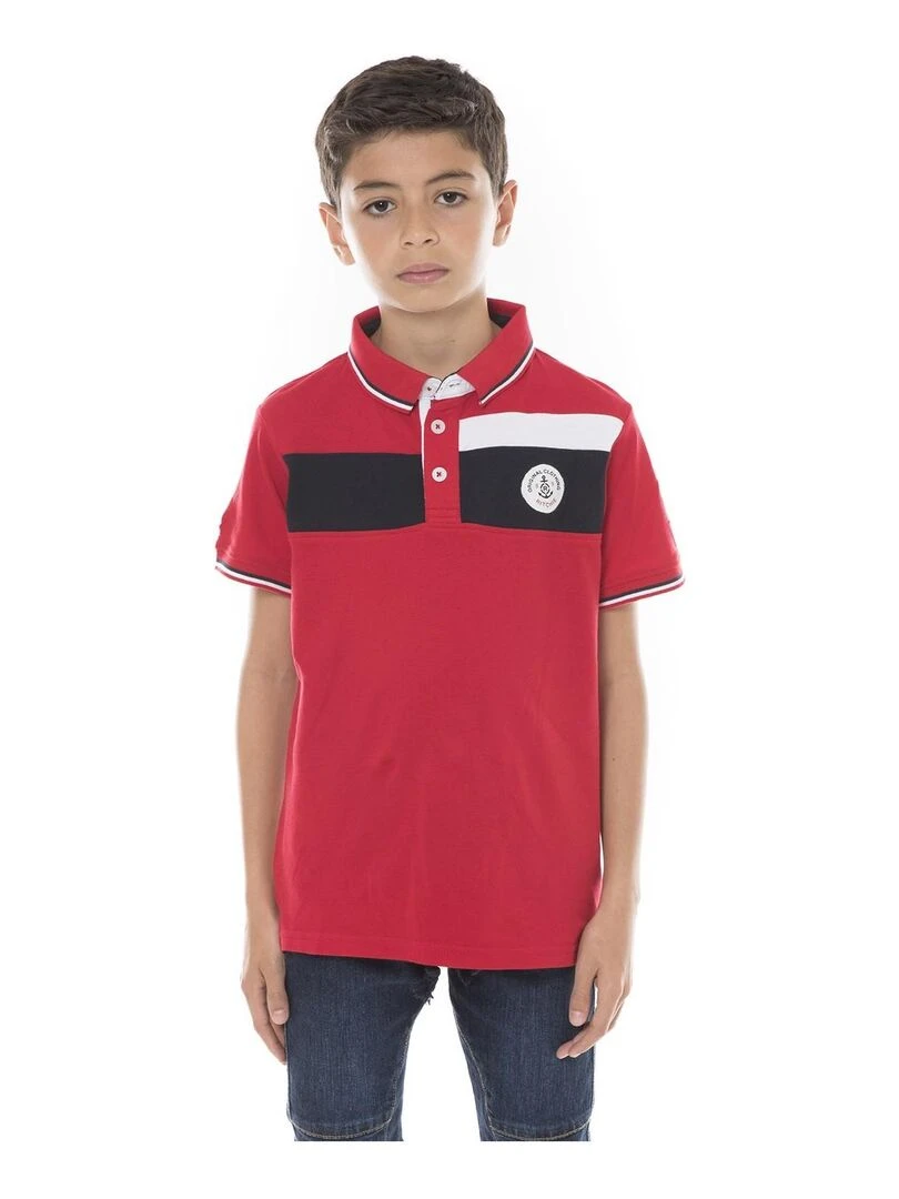 Polo pur coton PILANI BOY Rouge