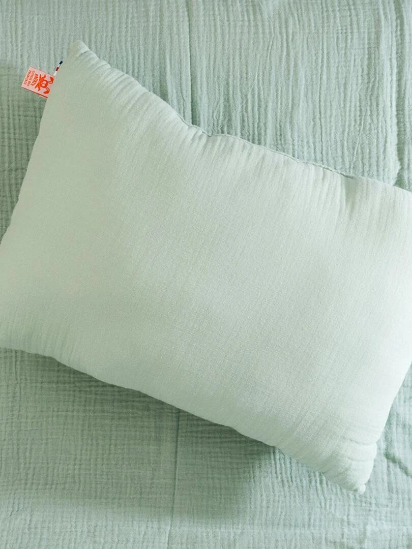 Coussin Rectangle En Coton Bio Vert   Vert