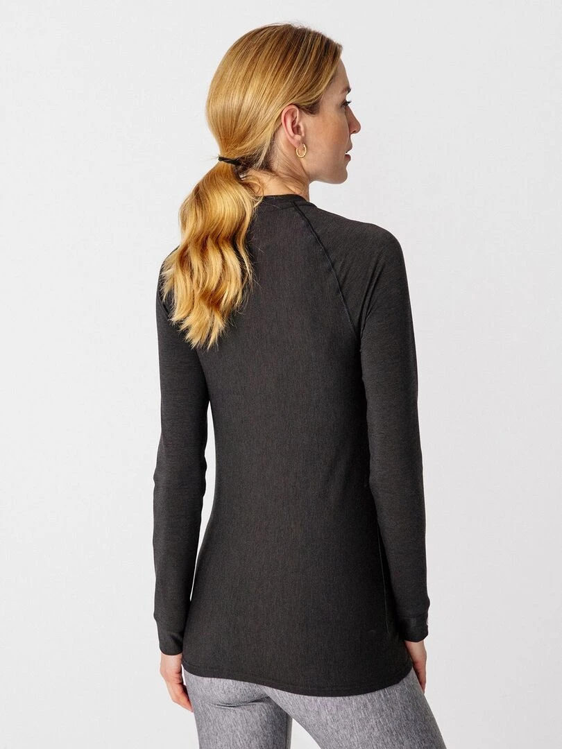 T shirt col rond Comfort Thermolactyl 3 femme   DamartSport   Noir